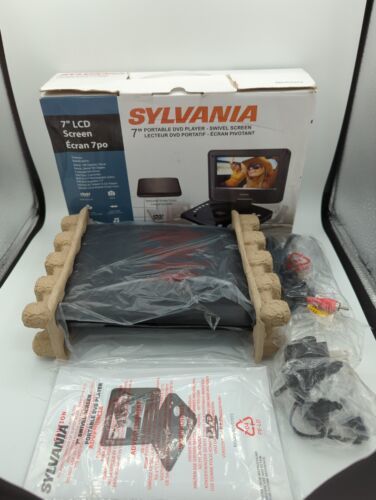 Sylvania Portable Dvd Player Sdvd7073 7" Swivel Screen W/ Power Cord Open Box - $39.57