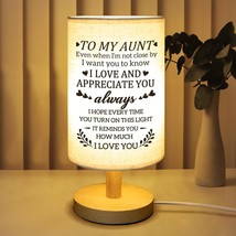 Aunt Gifts From Niece Nephew, Birthday Gifts For Aunt Fabric Lamp, Best ... - $33.99