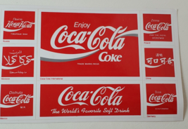 Coca Cola Coke Around The World Large Postcard Sticker Sheet - £6.08 GBP