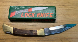 SPORTSMAN&#39;S FOLDING LOCK KNIFE MODEL A003 Original Box Outdoors Sportsma... - $6.93
