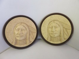 St Labre Indian School Montana Plastic Plaques Native American Religious Vtg - $21.14