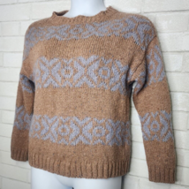 Elsamanda Anthropologie Italian Wool Marled Blue Stripe Sweater Womens S... - €23,61 EUR