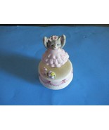 VTG. SCHMIDT KITTEN BALLERINA MUSIC BOX   1985  CUCUMBER 1985 JAPAN PLAYS - $359.23 MXN