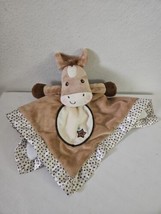 Douglas Baby Plush Pony Horse Lovey Satin Trim Stars Security Blanket Brown Tan - $24.73