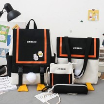 4 Pcs Sets Schoolbags Primary School Students Third To Sixth Grade Girls High Sc - £92.22 GBP