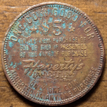 Charleston &amp; Columbia South Carolina Haverty&#39;s Furniture Good For $5 Trade Token - $9.67