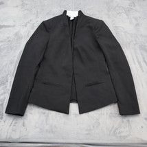 White House Black Market Blazer Womens 2 Black Open Front Formal Jacket - $23.74