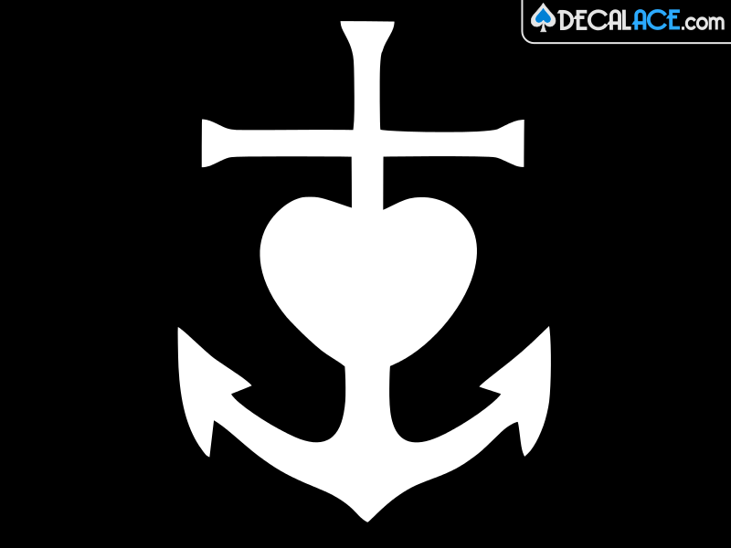 CHRIST IS MY ANCHOR Jesus Vinyl Decal Car Sticker Wall Truck CHOOSE SIZE COLOR