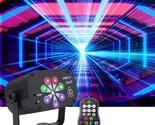 Amki Party Light Dj Disco Light, Sound Activated 120 Patterns Rgb Projec... - $55.99