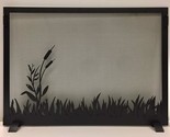 Fireplace Screen Pond Design (Textured Black, Small) - $795.99