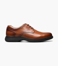 Nunn Bush KORE Pro Plain Toe Oxford Work Shoes Cognac 84942-221 image 3