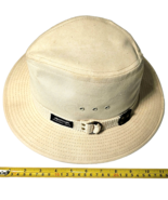 Vintage PANAMA JACK Original Safari Hat Size Children&#39;s Canvas Ivory White - $29.99