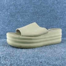 No Boundaries  Women Slide Sandal Shoes Beige Synthetic Size 9 Wide - £17.45 GBP