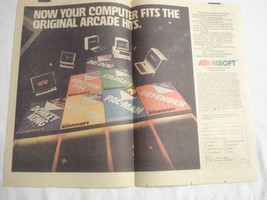 1983 Color Ad Atarisoft Video Games - £6.24 GBP