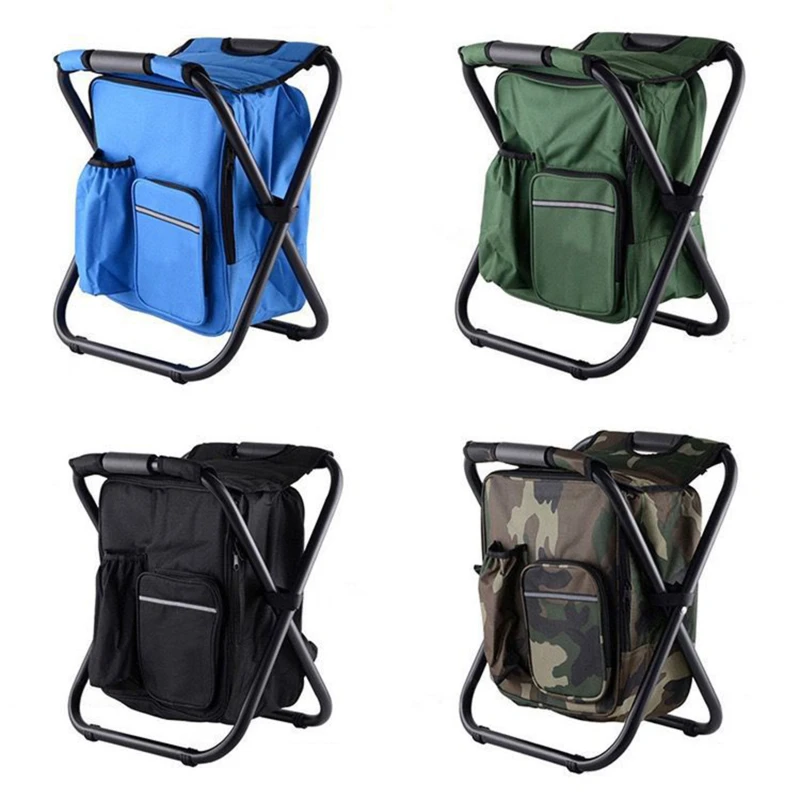 Outdoor Camping Folding Stool Portable Ice Bag Stool Thermal Bag Stool B... - £30.48 GBP