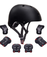 Kids Bike Helmet Sports Protective Gear Set with Knee Elbow Pads Wrist G... - $493.98 MXN
