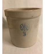 Antique Louisville Pottery Indian Head 3 Gallon Crock - £124.64 GBP