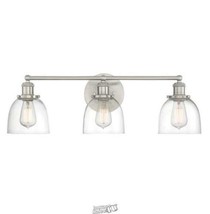 Home Decorators Collection Evelyn 3-Light Brushed Nickel Vanity Light - £44.81 GBP