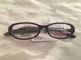 Barbie Kid Tuff Eyeglasses Frames Y LOVE #550663922 Black/Burgundy  - $44.95