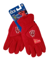 180s Unisex Tectouch Indiana Hoosiers Fleece Winter Gloves, Red, S/M - £17.66 GBP