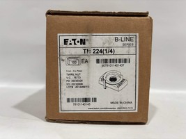 100 PK EATON TN-224 (1/4) TWIRL NUT Zinc Plated Finish B-Line Series - $75.88 CAD