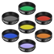 Neewer 1.25 inches Telescope Moon Filter, CPL Filter, 5 Color Filters Se... - $58.99