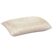 vidaXL Cream Marble Sink - 19.7"x13.8” x3.9” Cream White Porcelain Basin - $203.99
