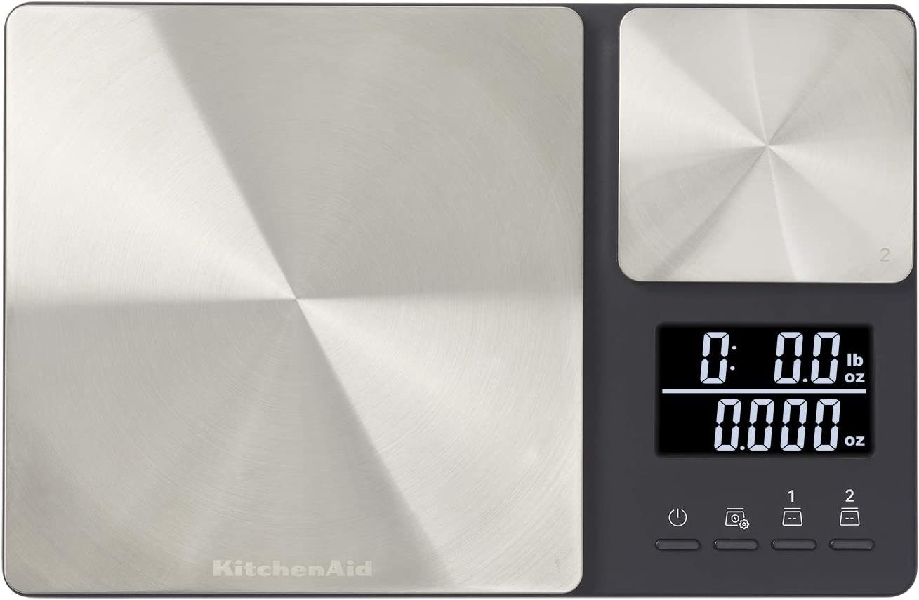 Kitchenaid Kq909 Dual Platform Digital Kitchen And Food Scale, 11 Pound Capacity - $43.99