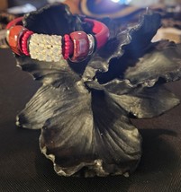 Handmade Leather Bracelets with Swarovski Crystals  - $45.00