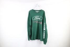 Vintage 90s Ford Motor Co Mens XL Faded Spell Out Komen Race Long Sleeve T-Shirt - £47.33 GBP