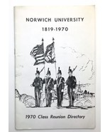 Norwich University 1970 Class Reunion Directory Northfield, Vermont Read... - $25.00