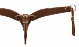 Western Saddle Horse Heavy Duty Leather Breast Collar Plate Roping Reini... - £38.33 GBP