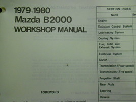 1979 1980 Mazda B2000 Truck Service Repair Shop Manual Set w Wiring Diag... - $40.04
