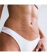 Dainty Gold Waist Chain Bikini Beach Jewelry Women Body Chain Festival H... - $726.19 MXN