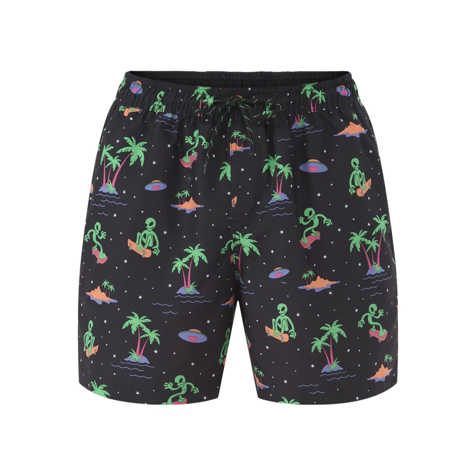 No Boundaries Men's Elastic Waist Swim Trunks 6" Inseam Black  3XL (48-50 Item image 4