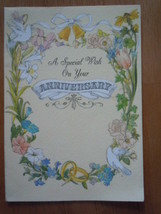 Vintage Hallmark A Special Wish On Your Anniversary Card - £2.34 GBP