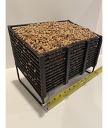 Medium Pellet Basket, Burn Wood Pellets in your Wood stove or Fireplace - £98.69 GBP