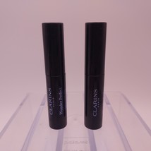 LOT OF 2 Clarins Wonder Perfect Mascara 4D Waterproof Travel 01 PERFECT ... - $15.83