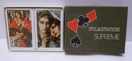 PIATNIK SUPREME Double Deck of Playing Cards ART DECO Women Art Theme NIP - £25.88 GBP