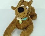 Scooby Doo Plush Laying Down Shiny Fur Hanna Barbera 10&quot; Long Stuffed An... - £17.21 GBP