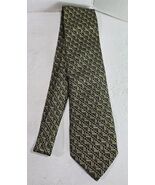 Brioni Yellow/Black Multicolor 100% Silk Mens Necktie Neck Tie Made in I... - $18.81