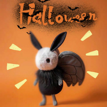 Soft Halloween Plush Toy Kawaii Mothman Plush Doll Trick Kids Gift - £17.19 GBP