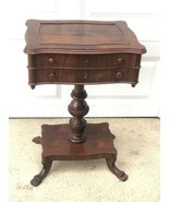 Antique Victorian Solid Wood Claw Foot Sewing Table Flip Top Secretary D... - £3,885.33 GBP