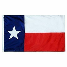 Texas Flag 2x3&#39; Ft  Annin Flagmakers 145250 Nylon SolarGuard NYL-Glo Mad... - £18.56 GBP