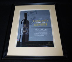 2015 Sassoregale Sangiovese Wine Framed 11x14 ORIGINAL Advertisement - $34.64