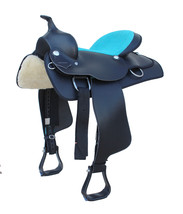 Western Horse Cordura Trail Barrel Pleasure Horse Saddle Turquoise 49105 - $249.99