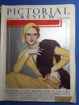 MARCH 1931 PICTORIAL REVIEW WOMAN MINK STOLE HEAD MCCLELLAND BARCLAY AD ... - £15.64 GBP