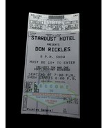 TICKET STUB from STARDUST HOTEL Presents DON RICKLES MAY 2nd, 2002 RARE ... - $47.50