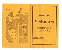 Original Mexican Arts Brochure 1950's Helfrichplein Curacao N W I Arnold... - $11.88