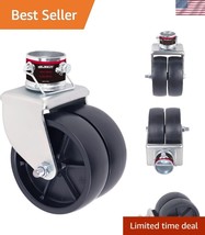 2000lbs Capacity 6&quot; Dual Swirl Jack Wheel with Safety Pin for Trailer St... - $43.50